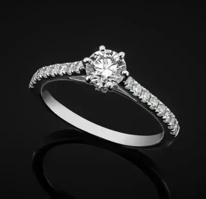"MyLaurent™" Engagement Ring in white gold 18k, photo 4