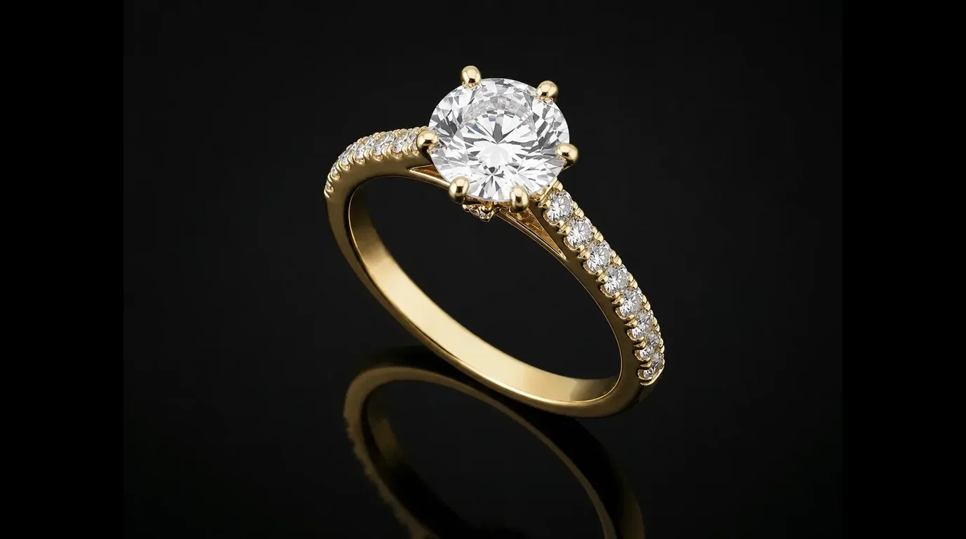 "MyLaurent™" Engagement Ring in yellow gold, photo 3
