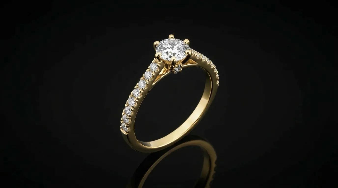 "MyLaurent™" Engagement Ring in yellow gold 18k, photo 4