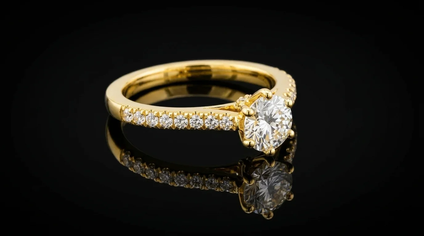 "MyLaurent™" Engagement Ring in yellow gold 18k, photo 5