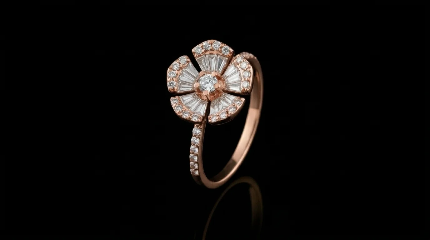 "MysticFloral™" Ring in rose gold 18k, photo 5