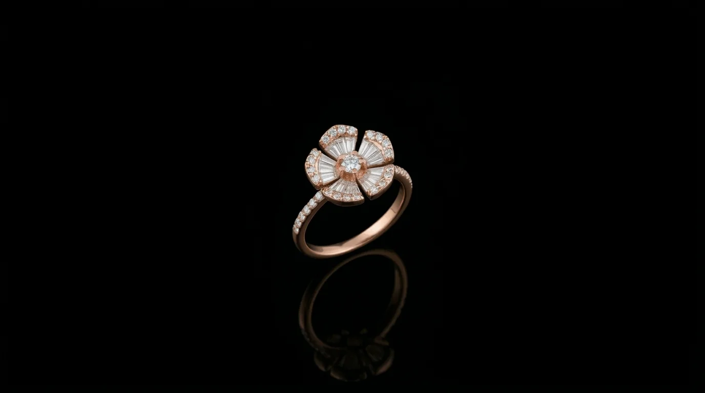 "MysticFloral™" Ring in rose gold 18k, photo 6