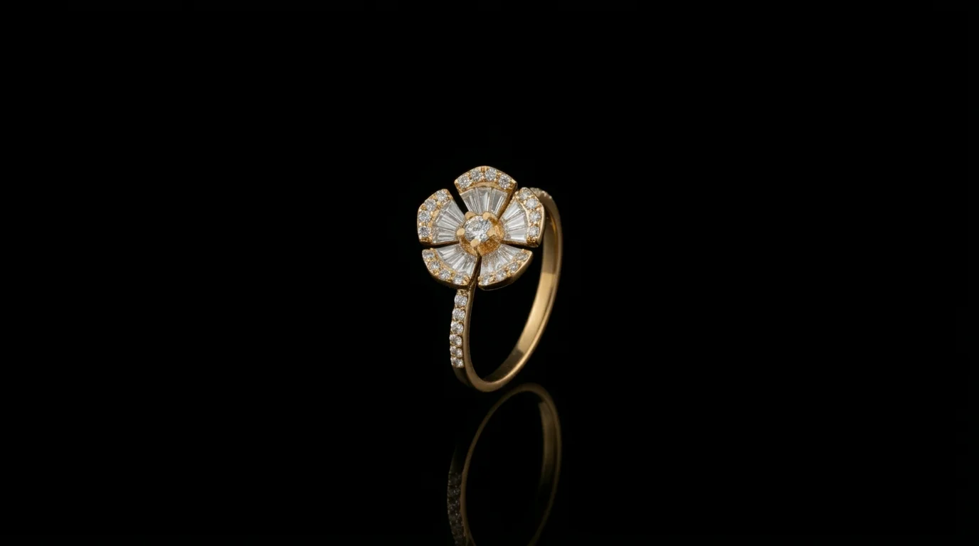 "MysticFloral™" Ring in yellow gold 18k, photo 5