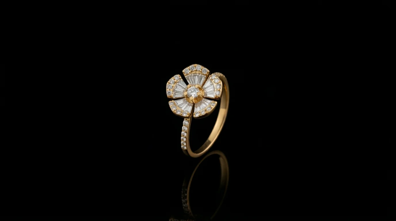 "MysticFloral™" Ring in yellow gold 18k, photo 6