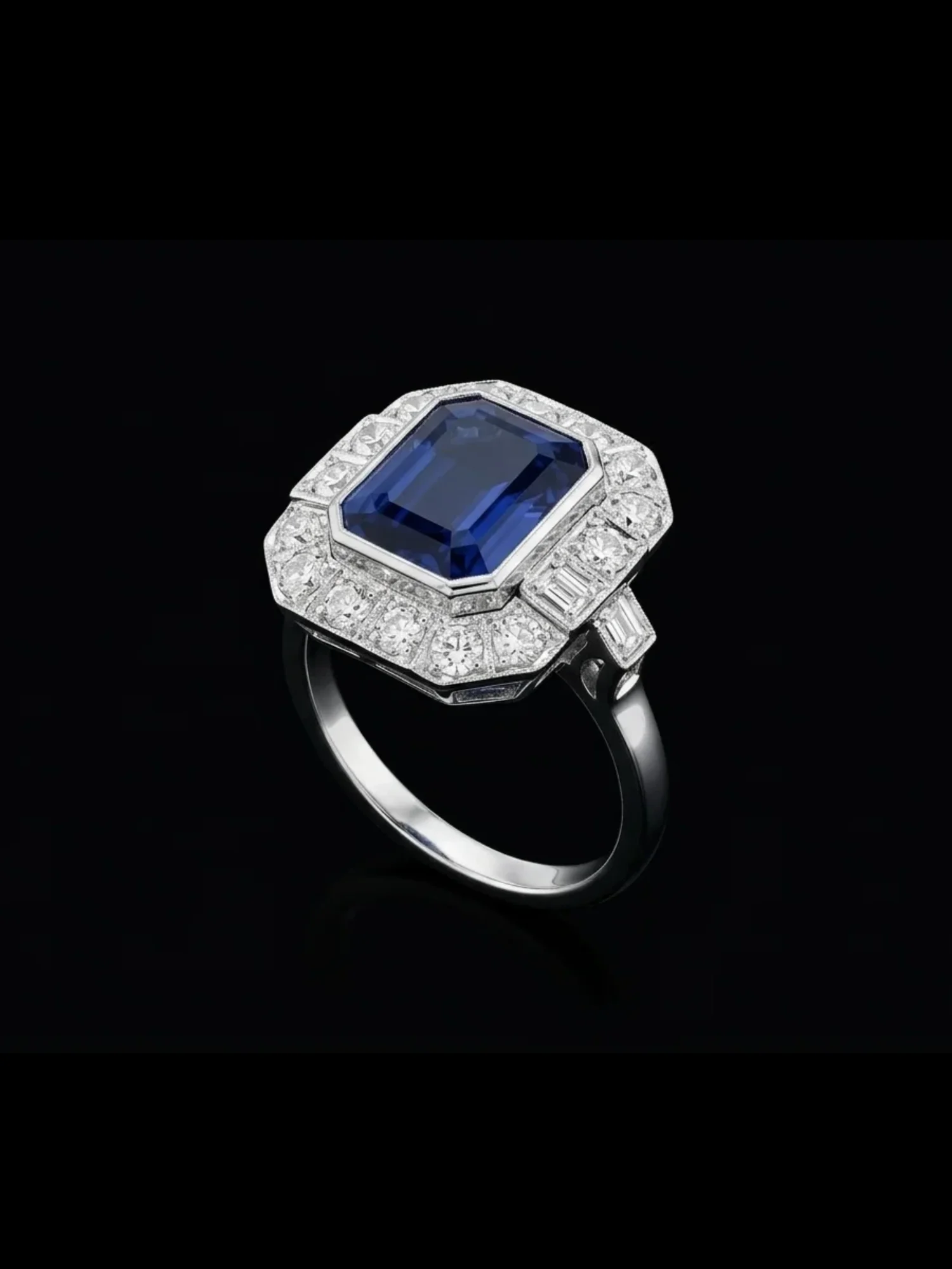 "PrestigeAzure™" Ring – Platinum
