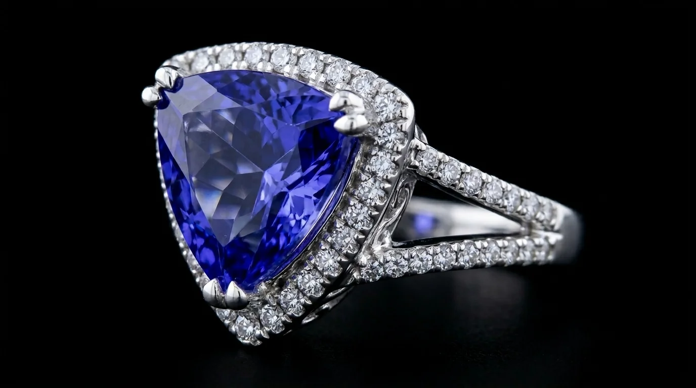 "RoyalTanzanite™" Ring in white gold 18k, photo 11