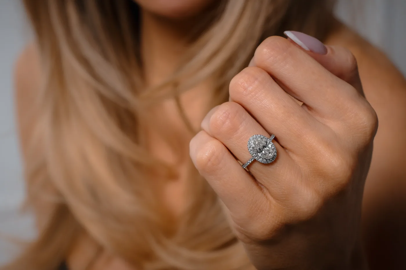 Sunburst Ring 1.36ct in white gold, photo 11