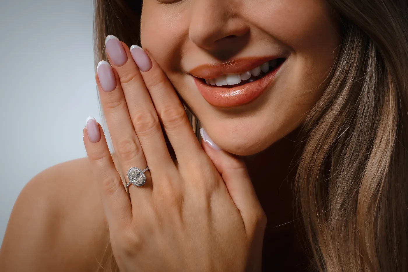 Sunburst Ring 1.36ct in white gold, photo 8