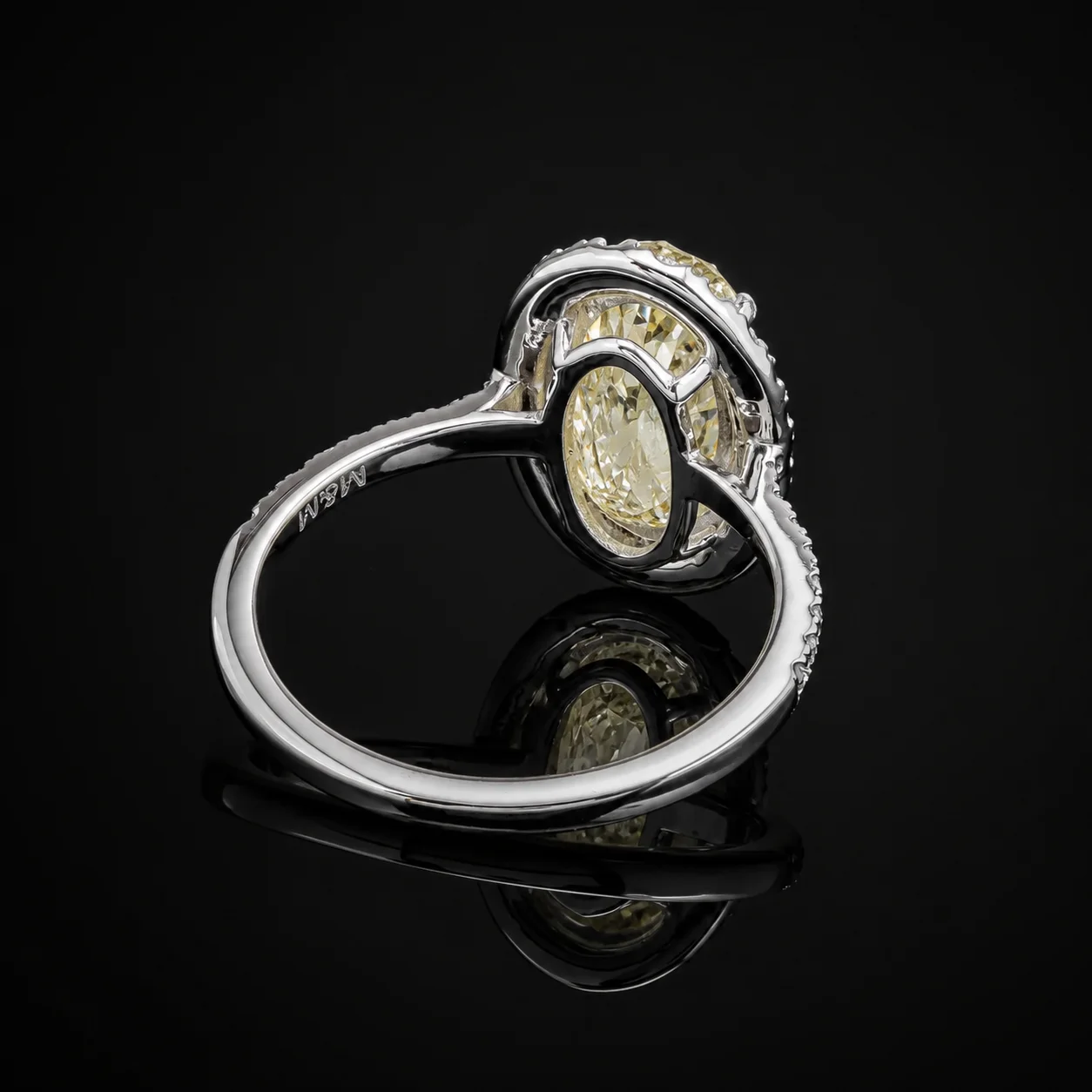 Sunburst 2.07ct Ring in 18k white gold, photo 7