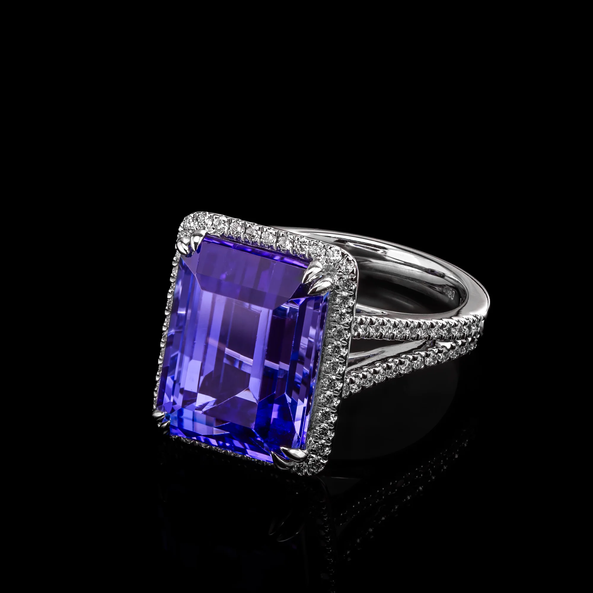 TanzaniteCrown™ Ring in white gold, photo 4