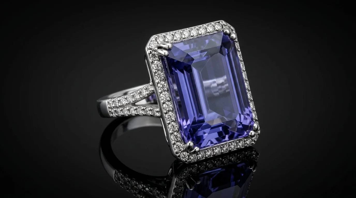 TanzaniteCrown™ Ring in white gold, photo 6