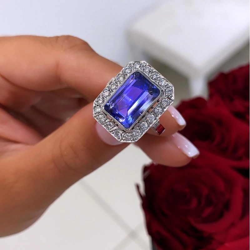 TanzaniteÉclat™ Ring in platinum, photo 7