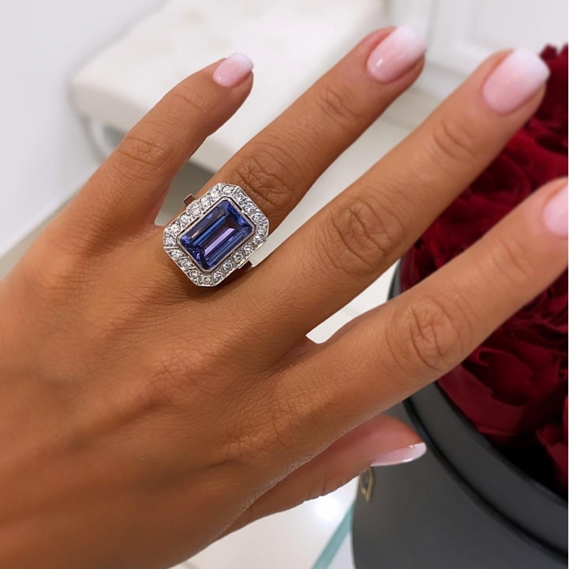 TanzaniteÉclat™ Ring in platinum, photo 8
