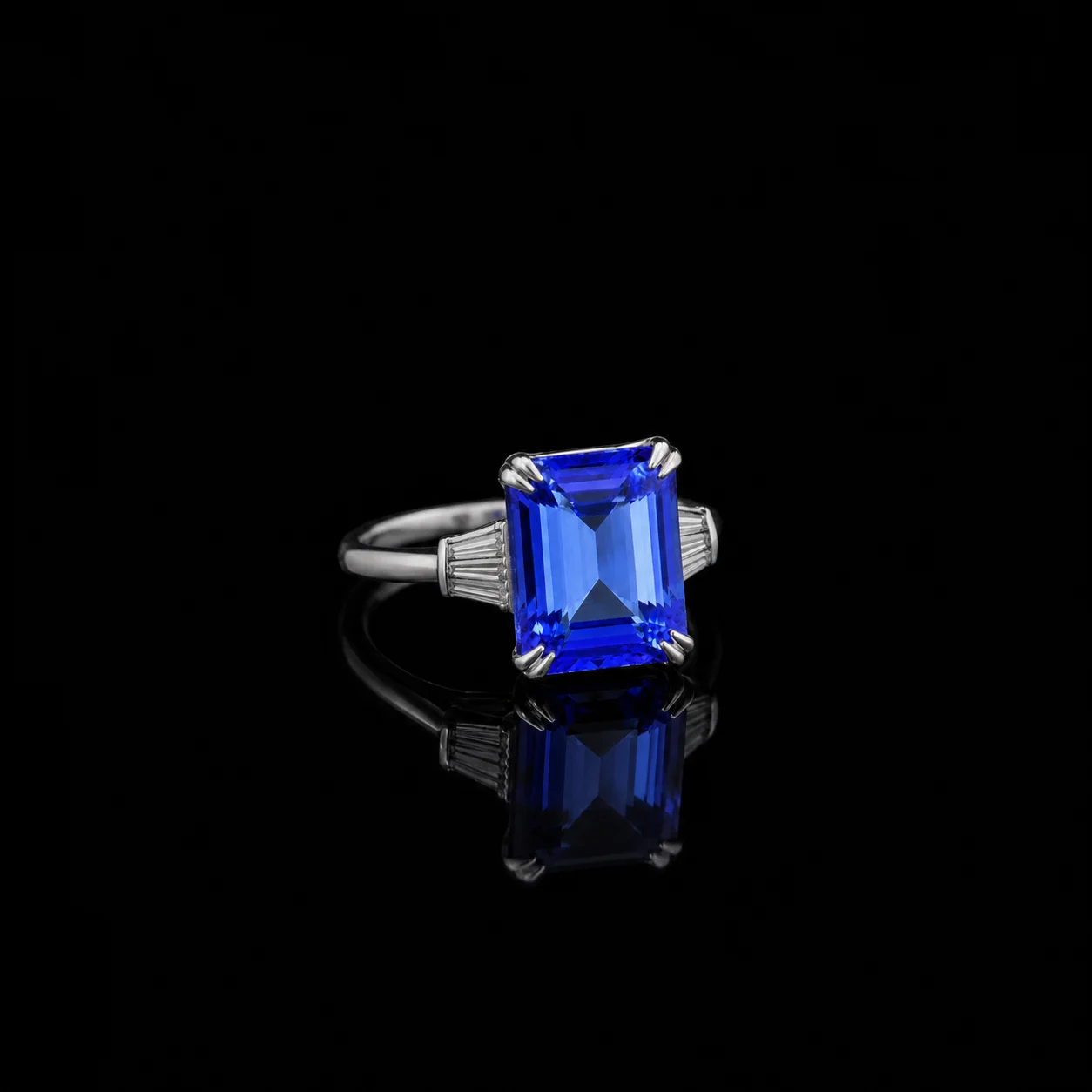 "TanzaniteEssence™" Ring in white gold 18k, photo 4