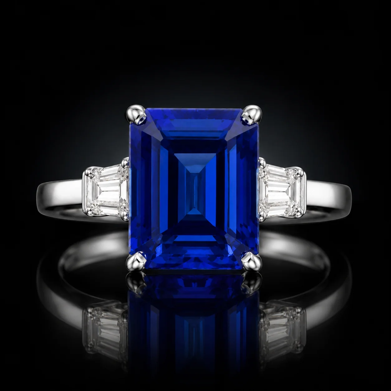 TanzaniteLuxe™ Ring in white gold 18k, photo 3