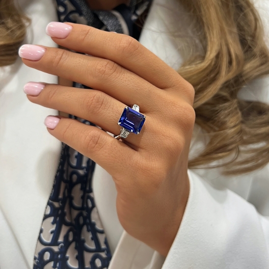 TanzaniteLuxe™ Ring in white gold 18k, photo 6