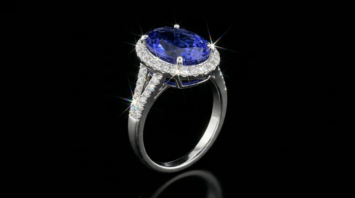 TanzaniteSignature™ Ring in yellow gold 18k, photo 2