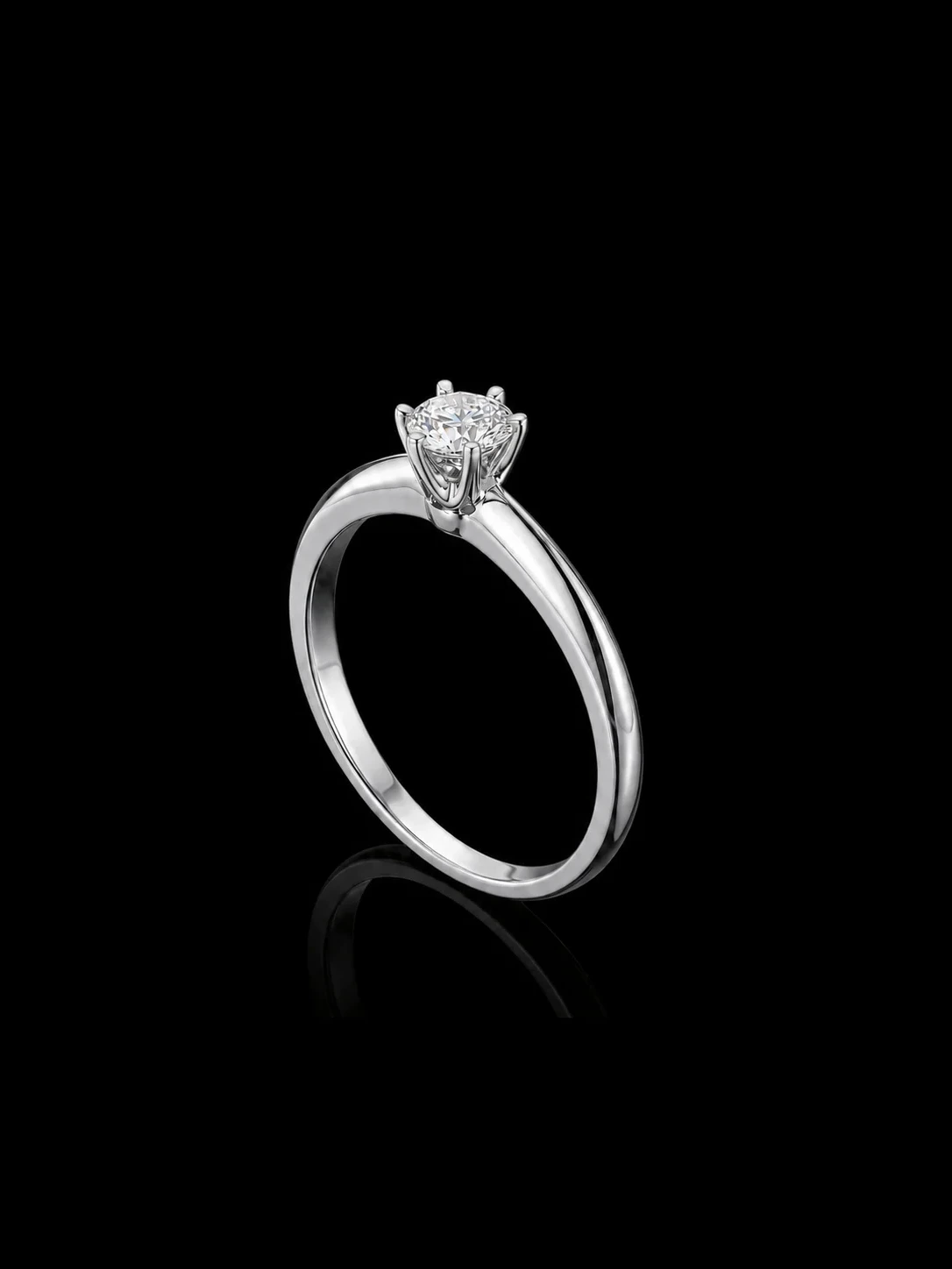 "TheTiffany™" Engagement Ring in white gold, product view