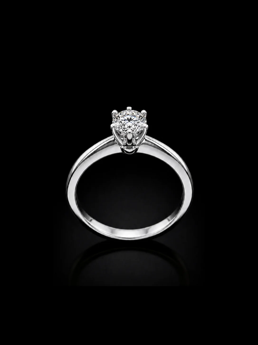 "TheTiffany™" Engagement Ring in white gold, photo 3