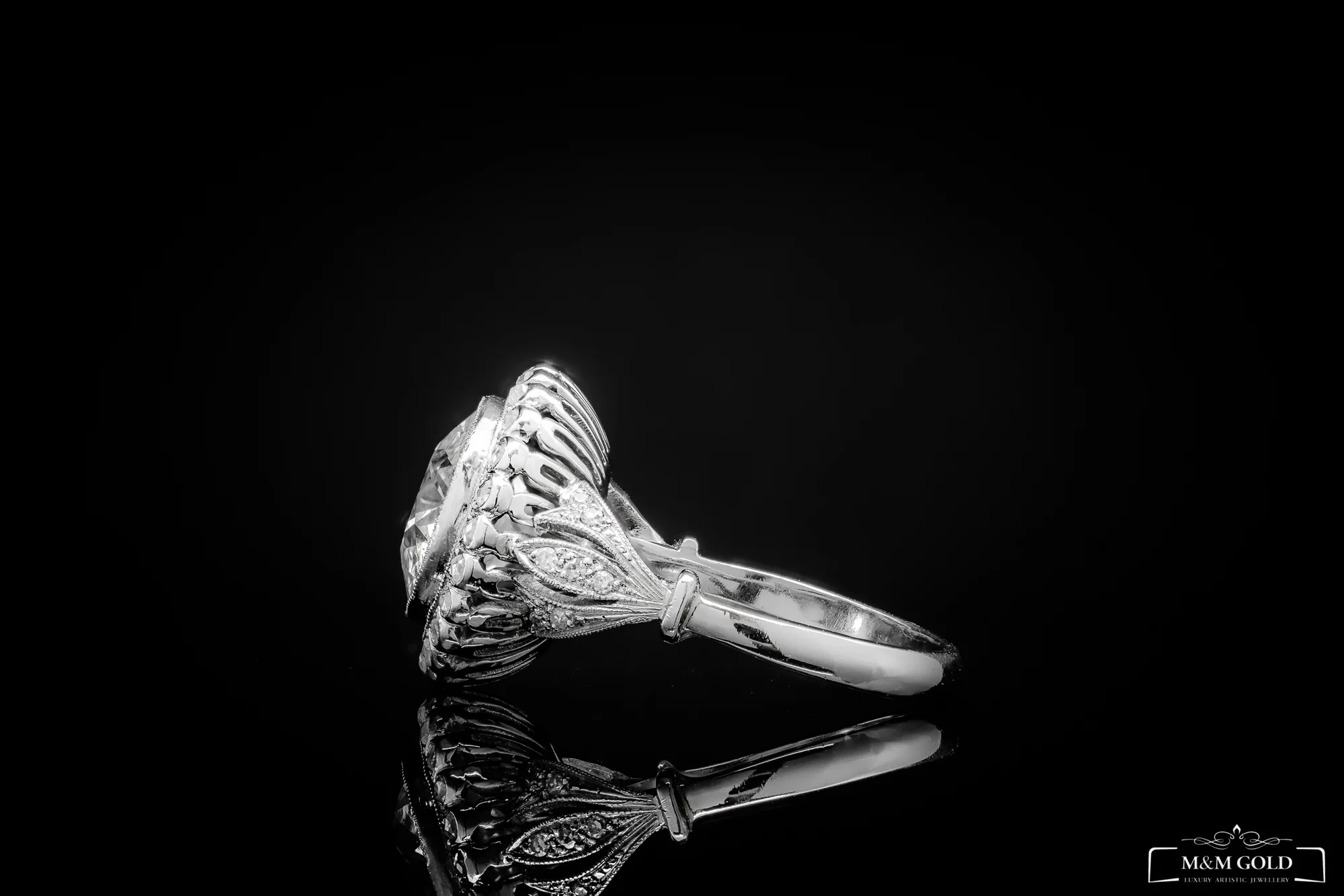 Ring "Timeless Treasure House™" in platinum, photo 4
