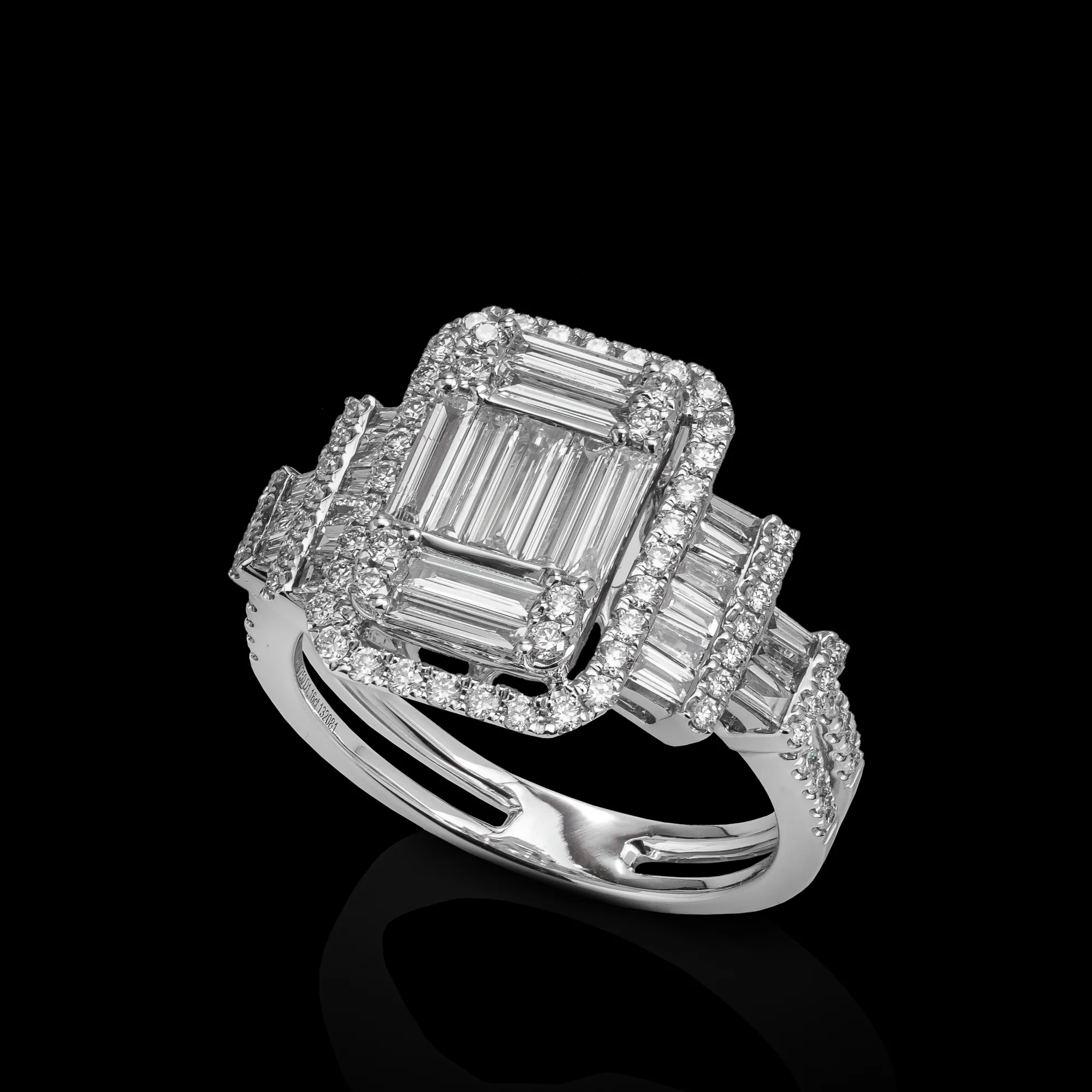 "Unstoppable™" Ring from the "Invisible™" Collection – White gold 18k
