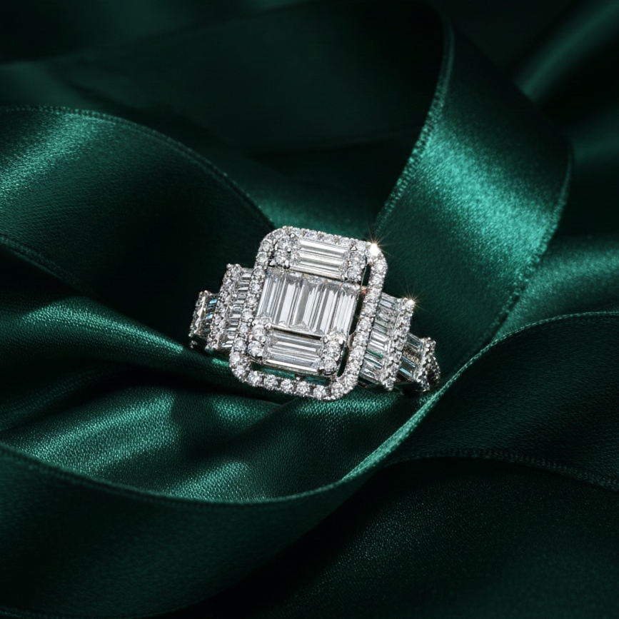 "Unstoppable™" Ring from the "Invisible™" Collection in white gold 18k, photo 8