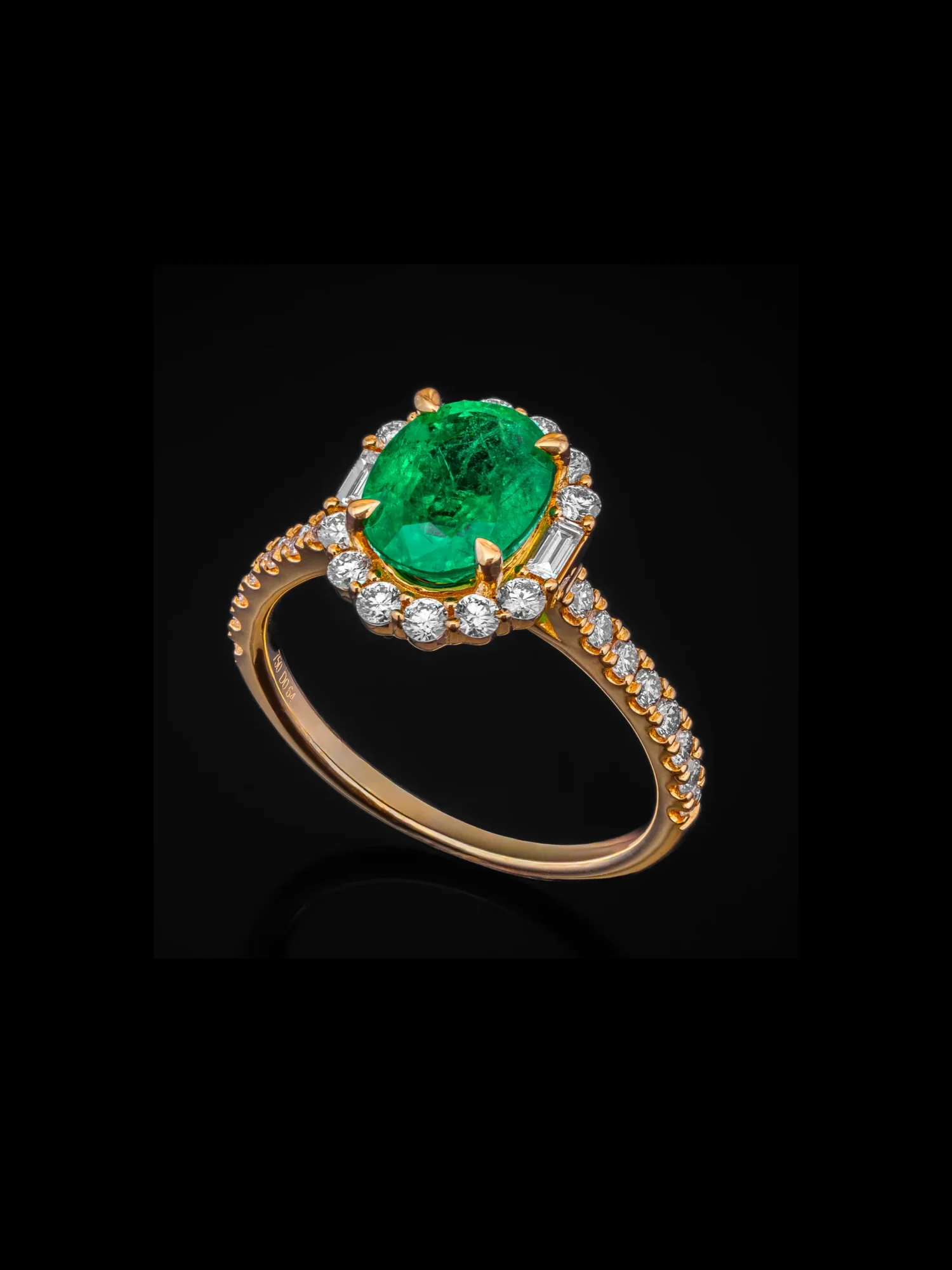 "VerdeLegacy™" Ring in yellow gold 18k, product view
