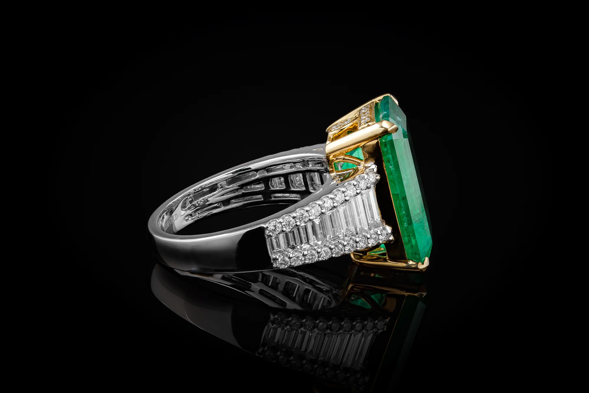 "VerdePrestige™" Ring in white gold 18k, photo 3