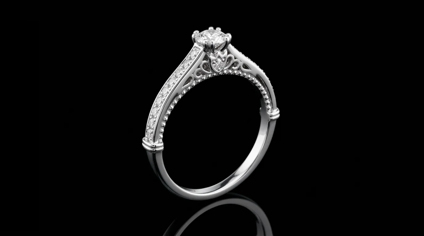 "White Luxury™" "Melrose™" Ring in white gold, photo 3