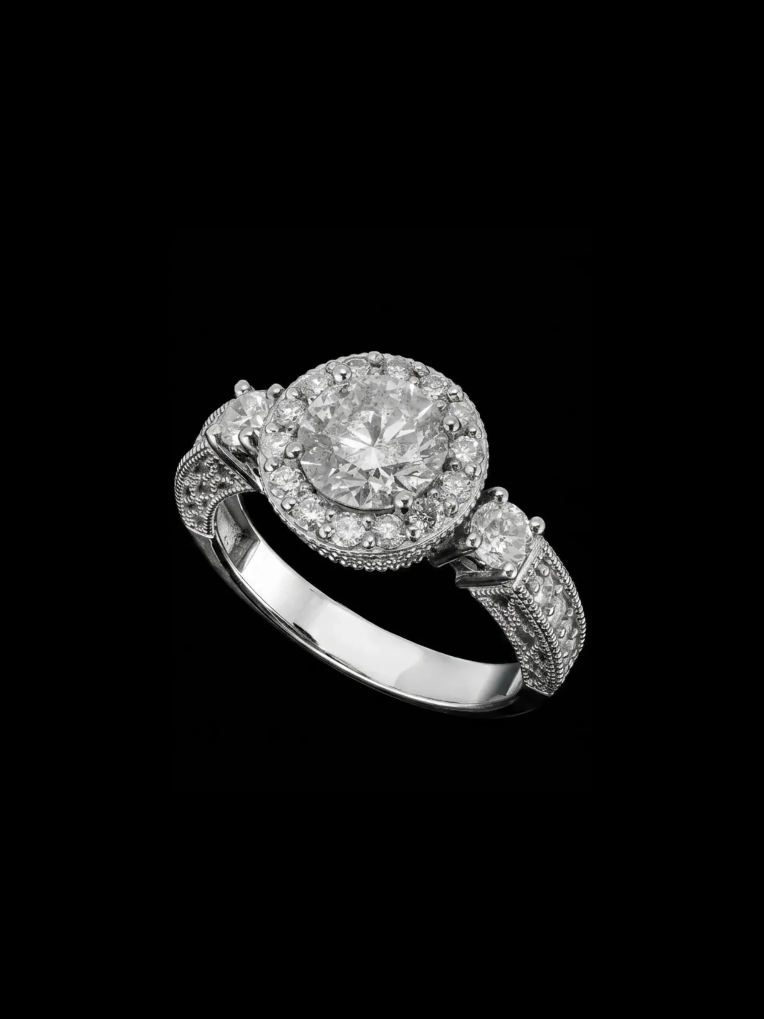 "White Luxury™" "MyLove™" 0.50ct Ring – White gold