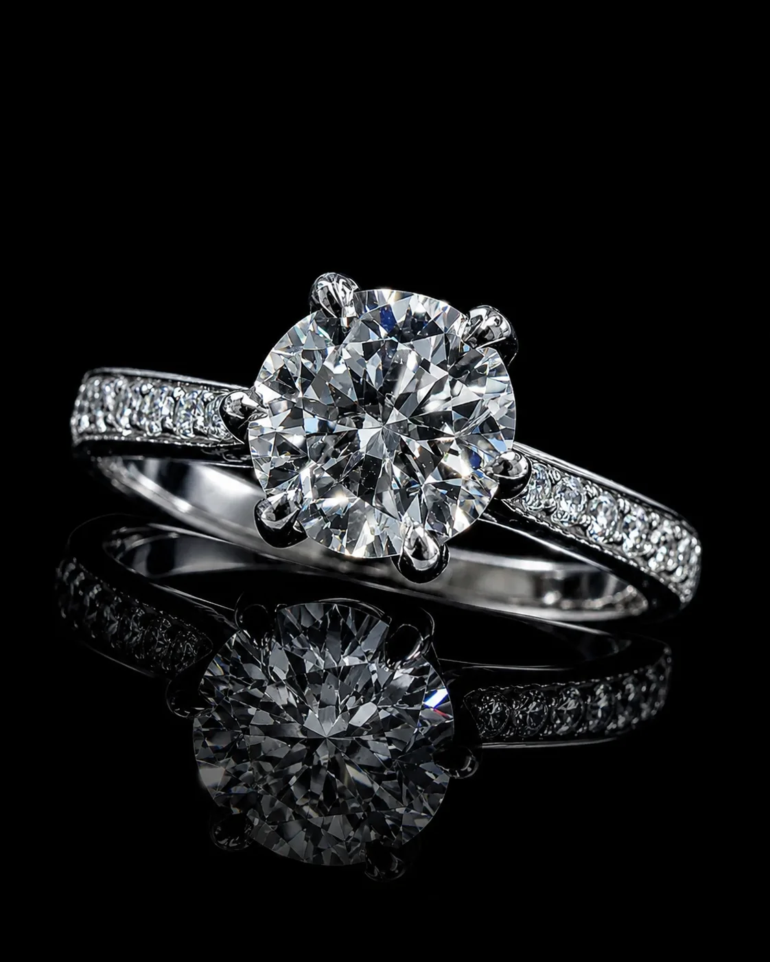 "Celeste™" Engagement Ring in white gold 18k, photo 3