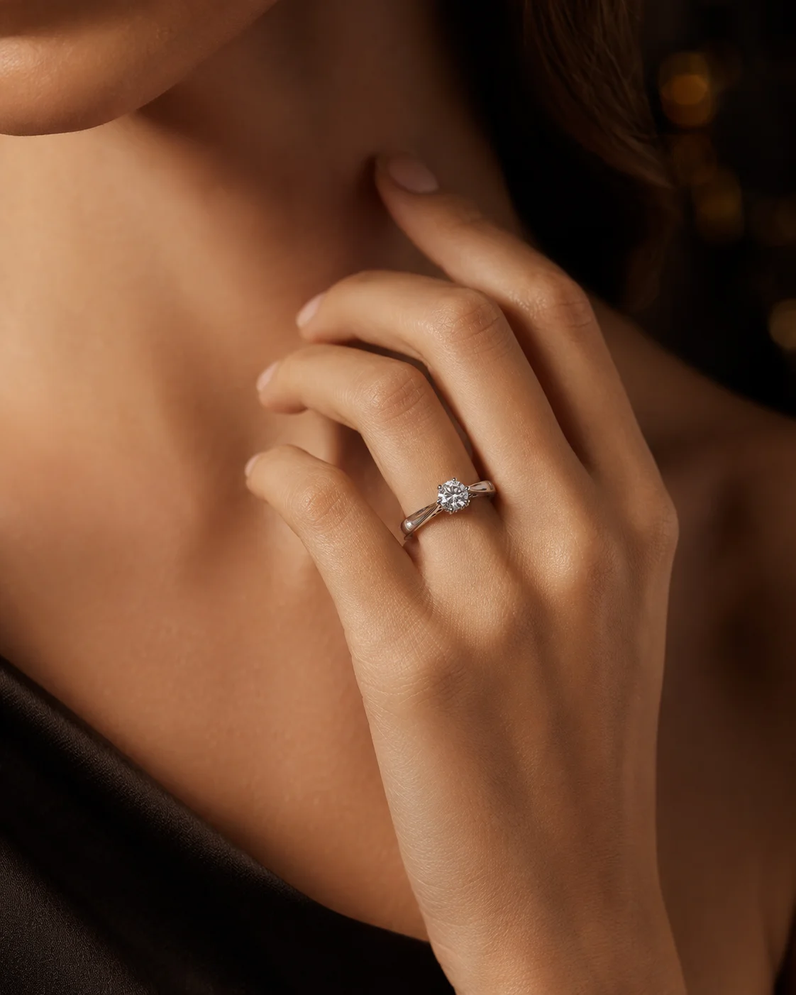 Éternelle™ Engagement Ring in white gold, photo 2