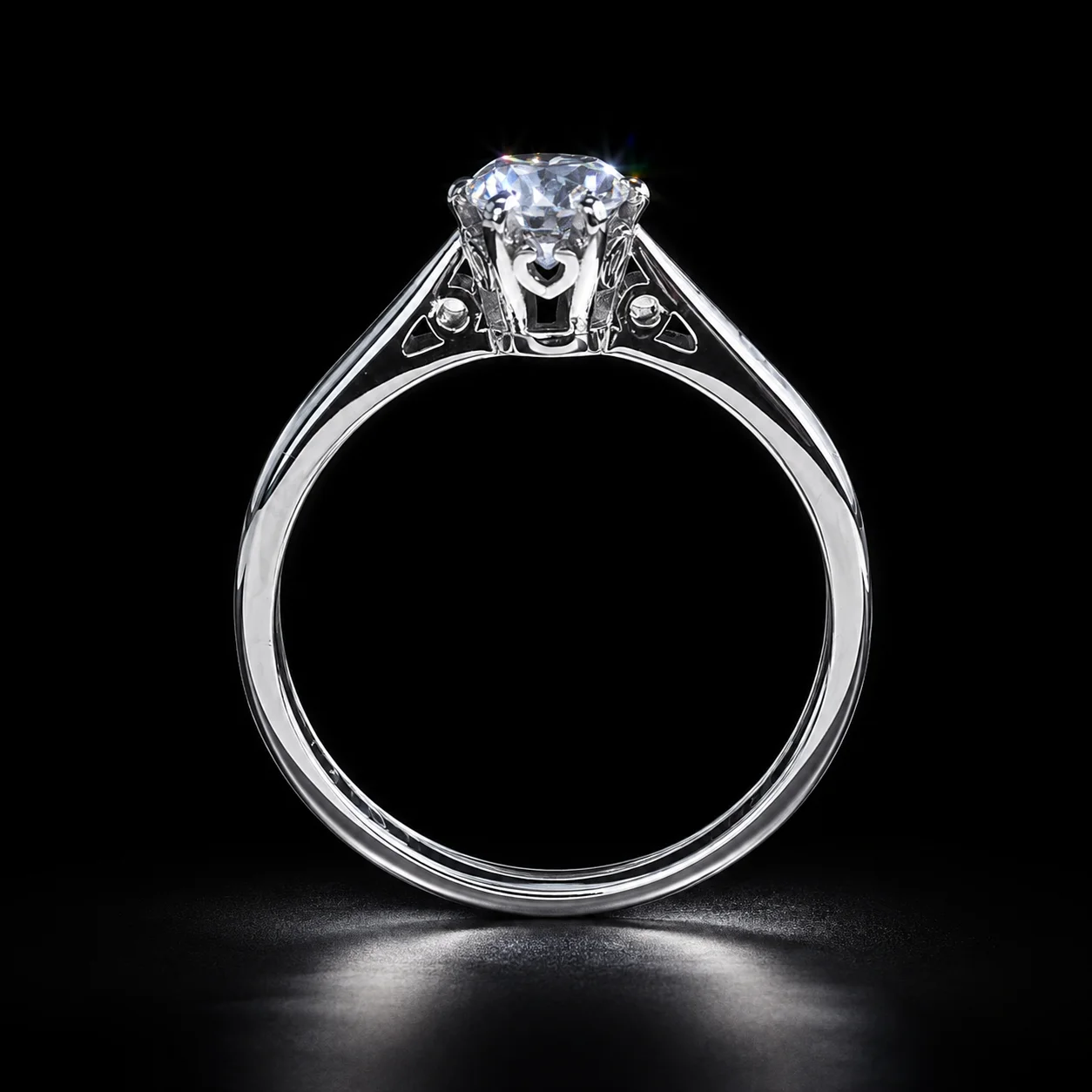 Éternelle™ Engagement Ring in white gold, photo 4