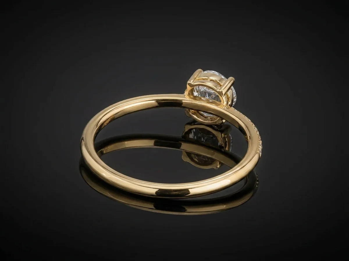 Engagement Ring "InvisibleOne™" in yellow gold 18k, photo 5