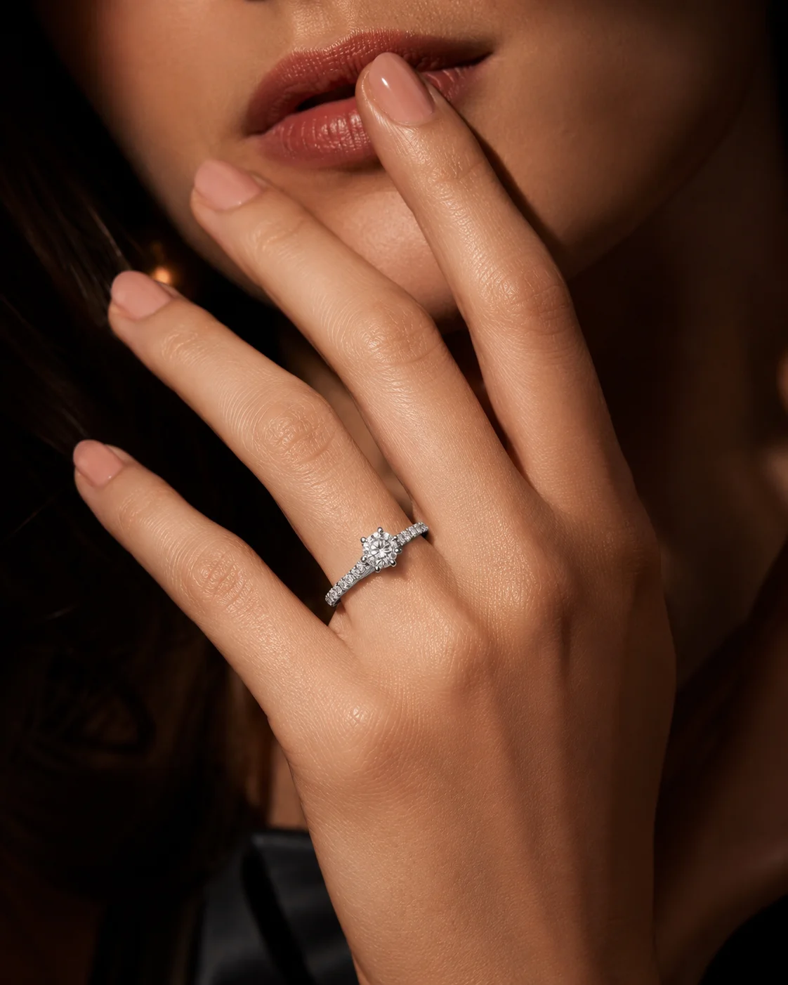 "MyLaurent™" Engagement Ring in white gold, photo 2