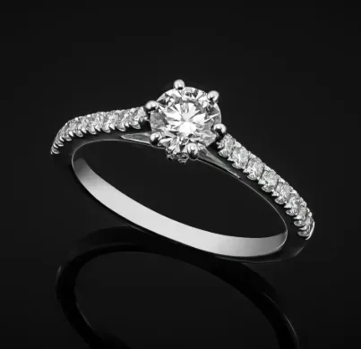 "MyLaurent™" Engagement Ring in white gold 18k, photo 4