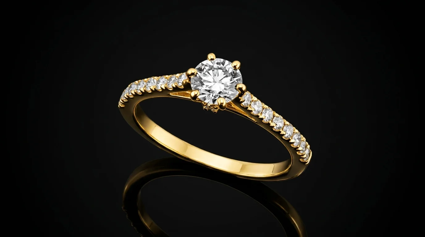 "MyLaurent™" Engagement Ring in yellow gold 18k, photo 3