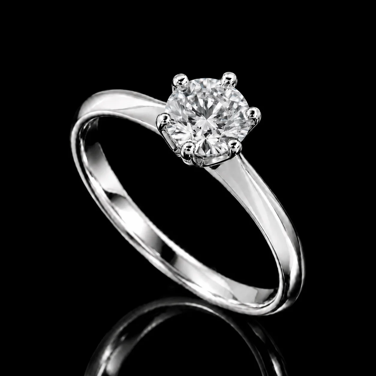 Singiel™ 0.92ct Engagement Ring – White gold