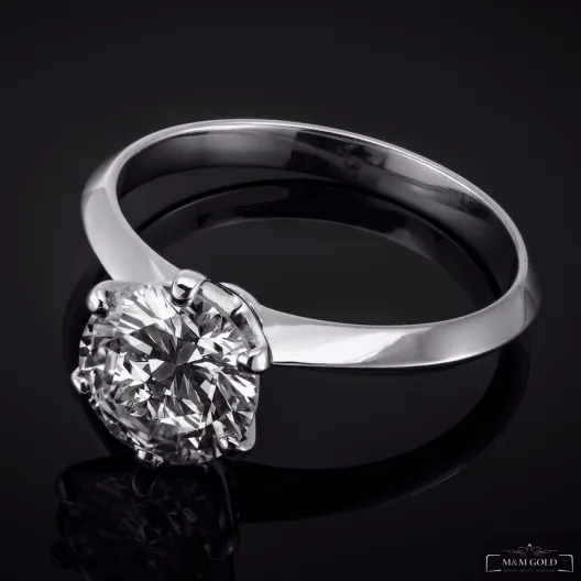 Singiel™ Engagement Ring in white gold 18k, photo 3