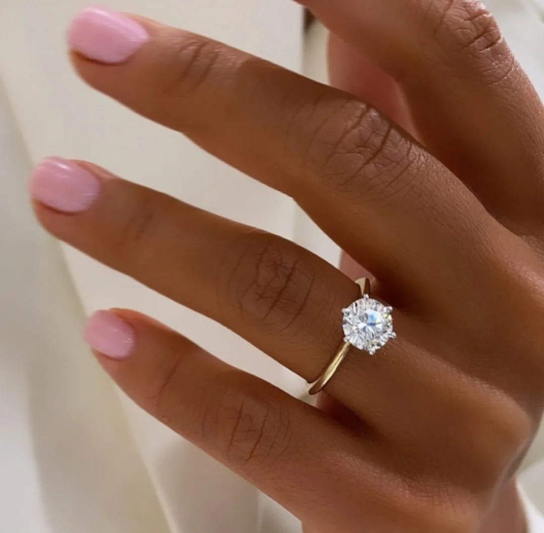 Singiel™ Engagement Ring in yellow gold, photo 2