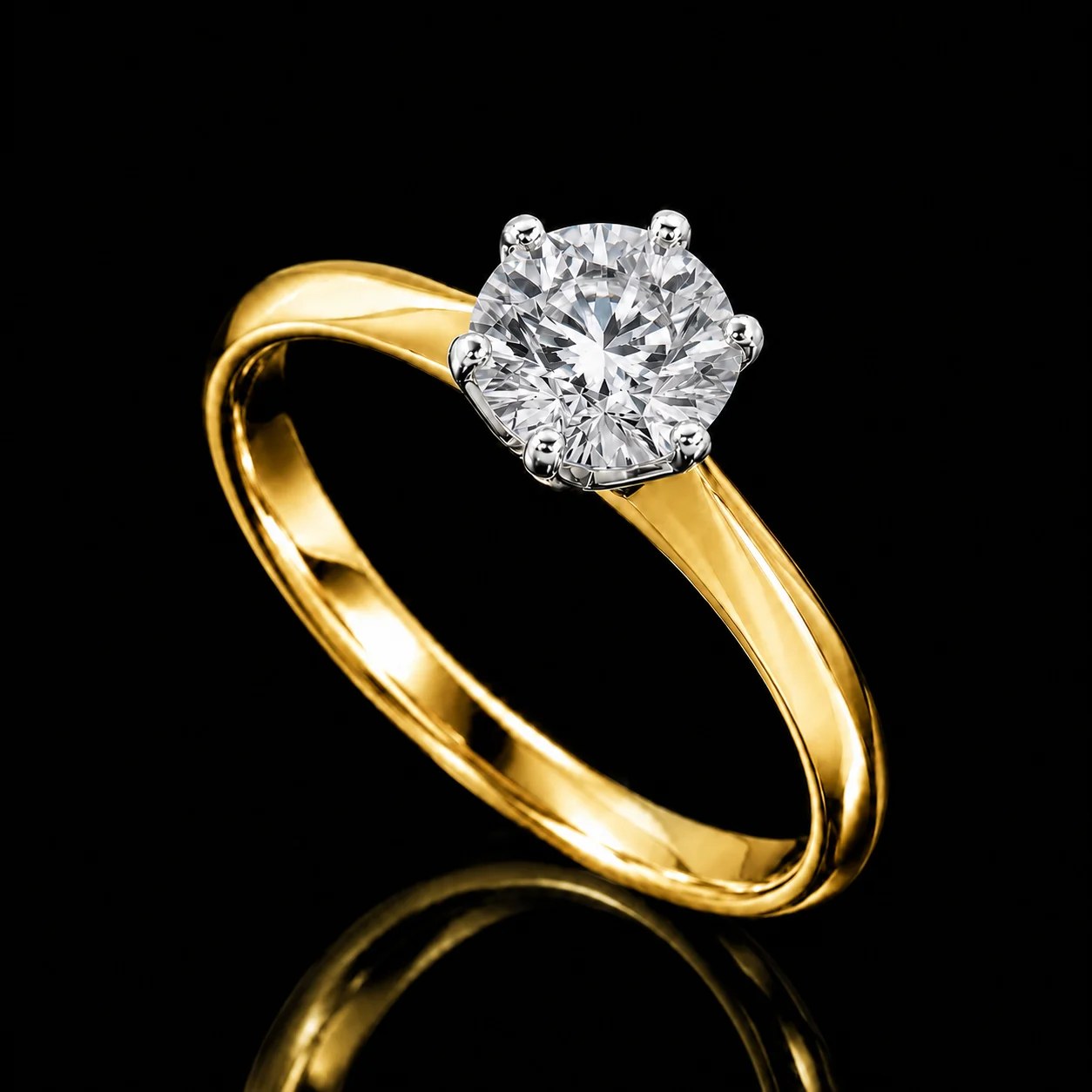 Singiel™ Engagement Ring 1.62ct – Yellow gold 18k