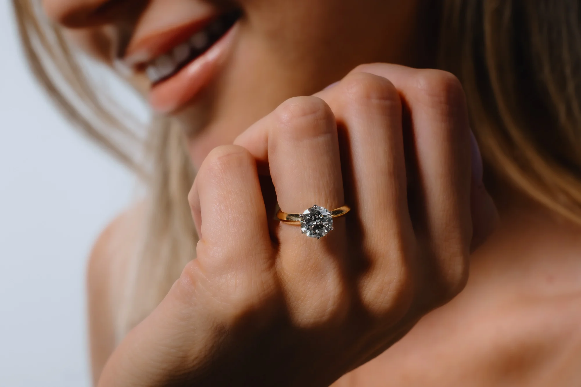 Singiel™ Engagement Ring in 18k yellow gold, photo 2
