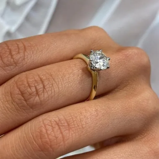 Singiel™ Engagement Ring in 18k yellow gold, photo 12