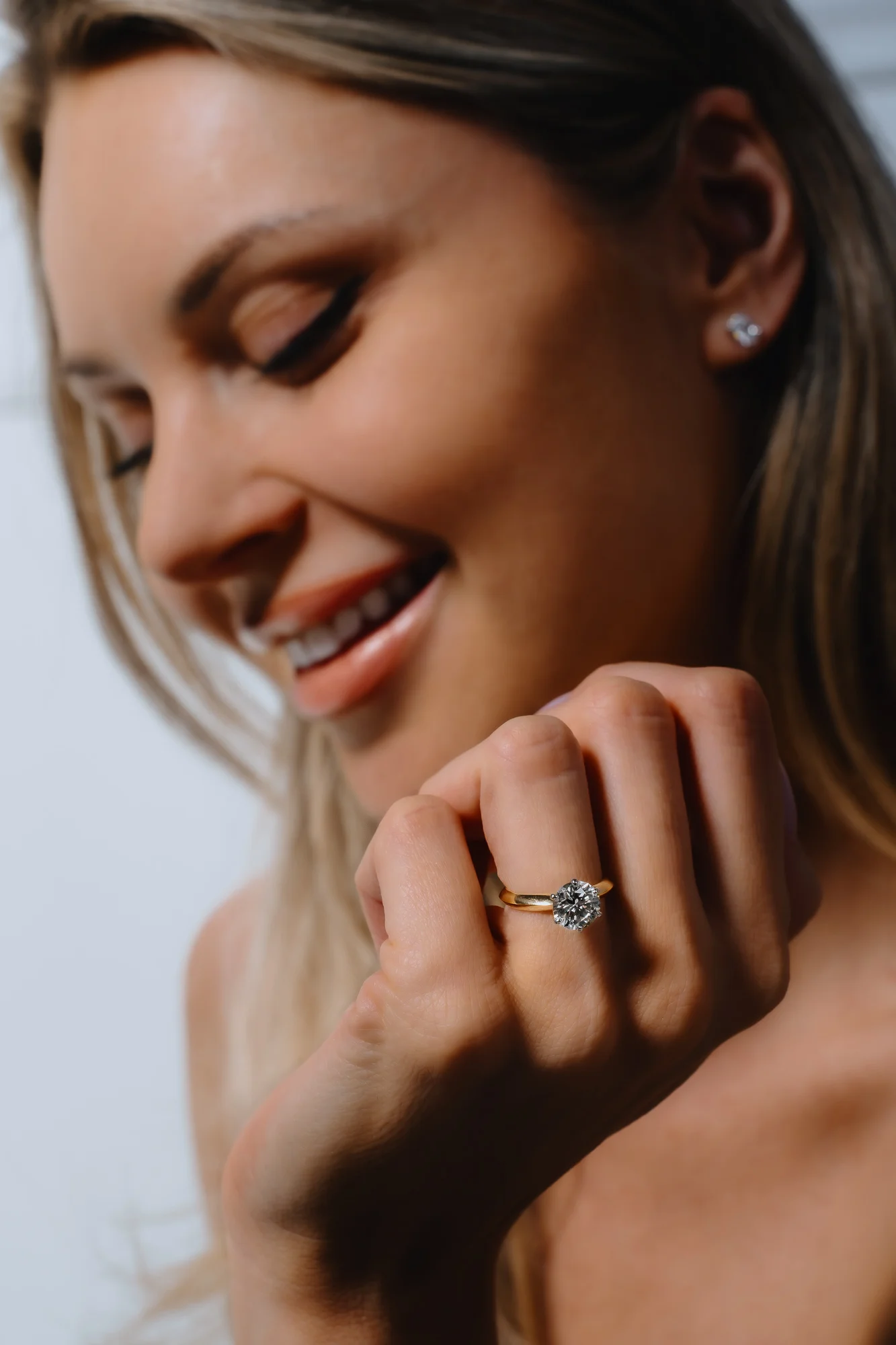 Singiel™ Engagement Ring in 18k yellow gold, photo 9