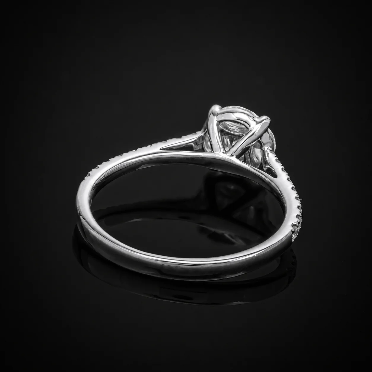 Solitaire™ Engagement Ring in white gold 18k, photo 4