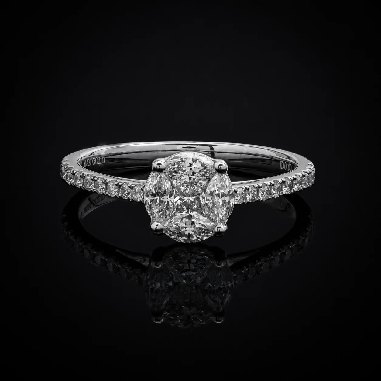 Solitaire™ Engagement Ring in white gold 18k, photo 5