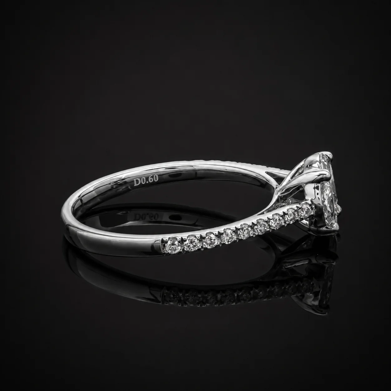 Solitaire™ Engagement Ring in white gold 18k, photo 6