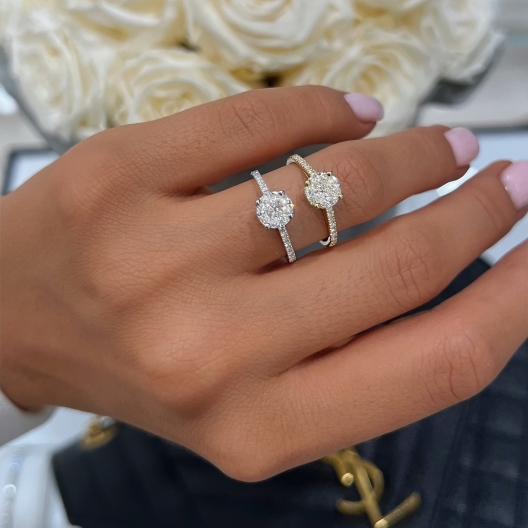 Solitaire™ Engagement Ring in white gold 18k, photo 8