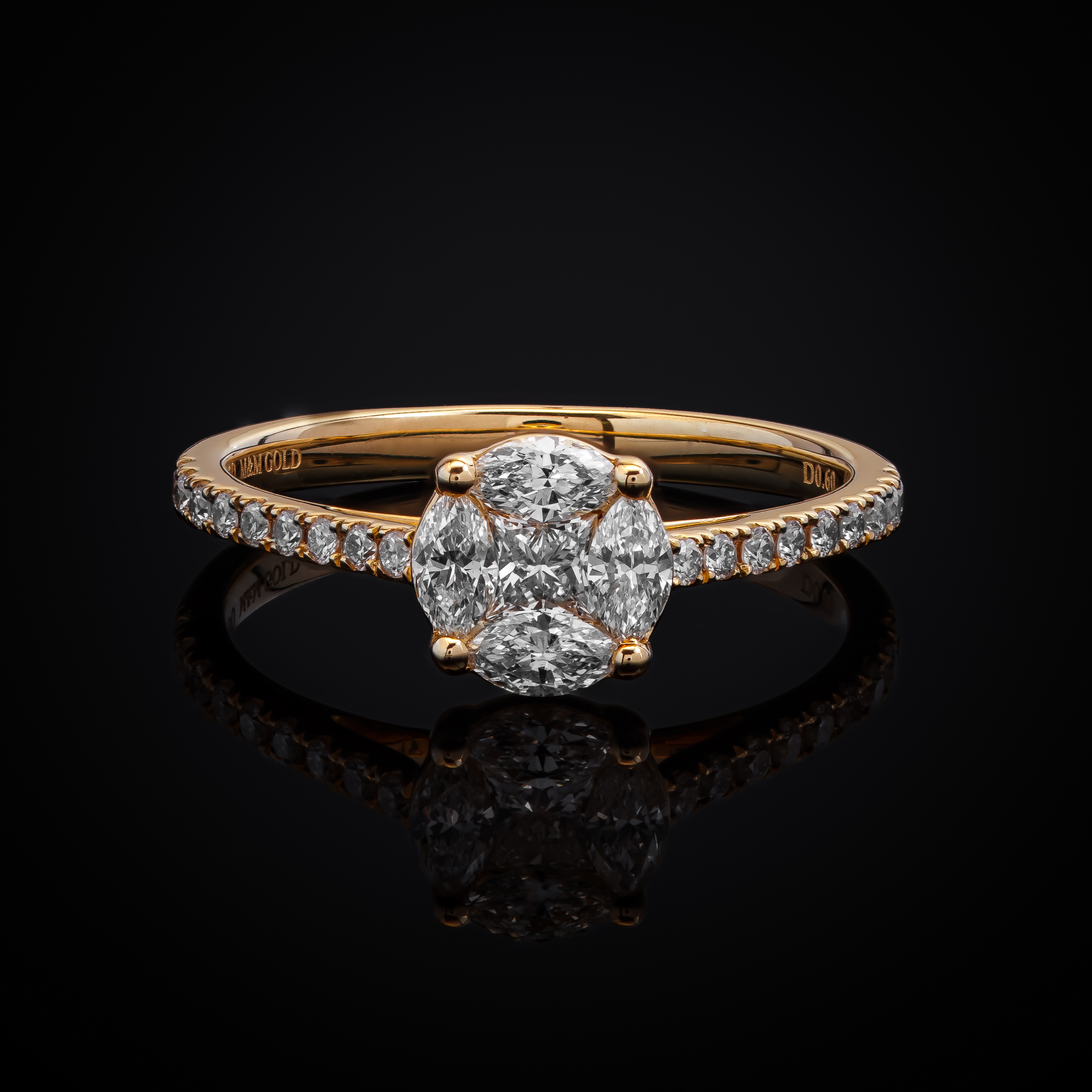 Solitaire™ Engagement Ring in yellow gold 18k, photo 7