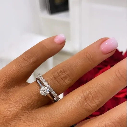"TheTiffany™" Engagement Ring in white gold, photo 5